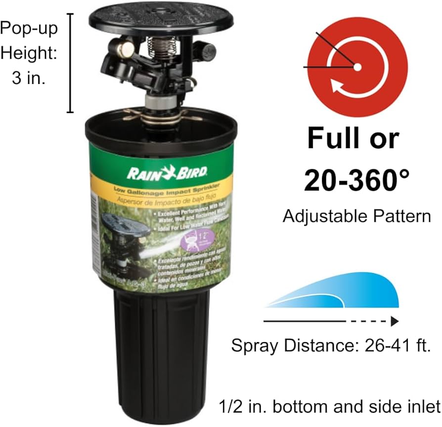 Rain Bird LG-3 Low Gallonage Pop-up Impact Lawn Sprinkler